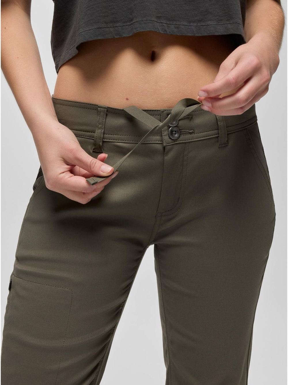 prAna Halle Hiking Pants Brown Stretch Zion Mid-Rise Roll-Up Straight Leg 16 - Picture 4 of 13
